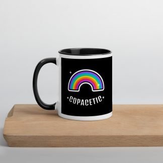 Copacetic Coffee Cup Mug with Color Inside - Various Color Options