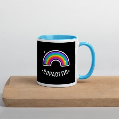 Copacetic Coffee Cup Mug with Color Inside - Various Color Options - Image 8