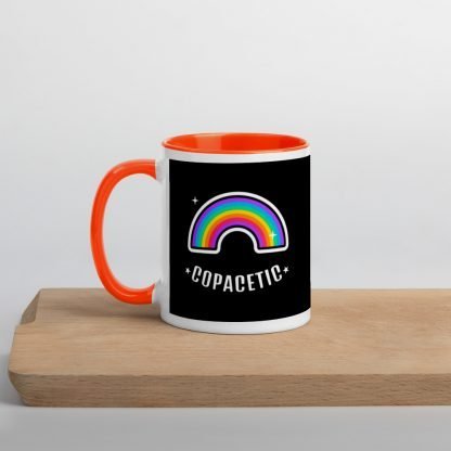 Copacetic Coffee Cup Mug with Color Inside - Various Color Options - Image 5