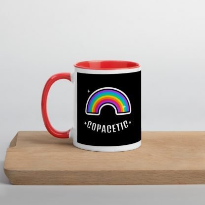 Copacetic Coffee Cup Mug with Color Inside - Various Color Options - Image 3