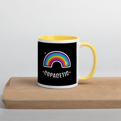 Copacetic Coffee Cup Mug with Color Inside - Various Color Options - Image 12