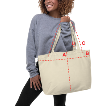 Namaste Bitches Yoga Large Organic Tote Bag - Image 2