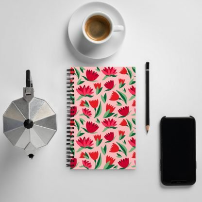 Spring Tulip Spiral Journal Notebook