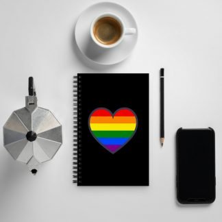 LGBTQ Owned Shop PRIDE Love Spiral Journal Notebook