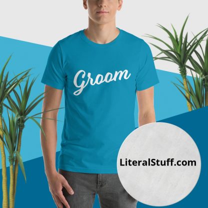 Groom Short Sleeved Statement Tee - Various Color Options - Image 9