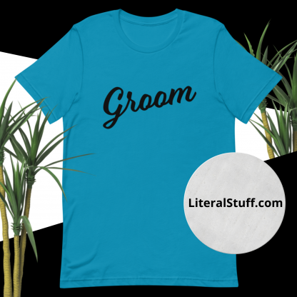Groom Black Fonts Unisex Tee - Various Color Options - Image 8