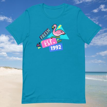 1992 Flamingo Birth Year 90s Baby Tee - Various Color Options - Image 8