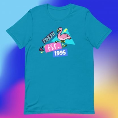1995 Flamingo Birth Year 90s Baby Tee - Various color Options