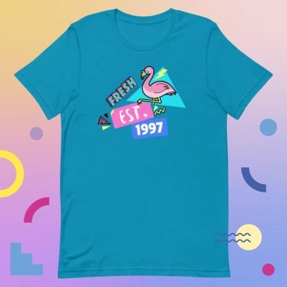 1997 Flamingo Birth Year 90s Baby Tee - Various Color Options - Image 8