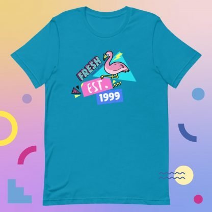 1999 Flamingo Birth Year 90s Baby Tee - Various Color Options - Image 10
