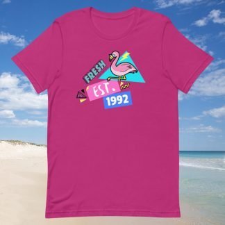 1992 Flamingo Birth Year 90s Baby Tee - Various Color Options