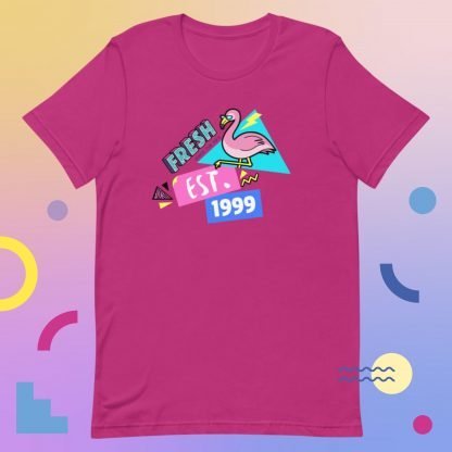 1999 Flamingo Birth Year 90s Baby Tee - Various Color Options - Image 2