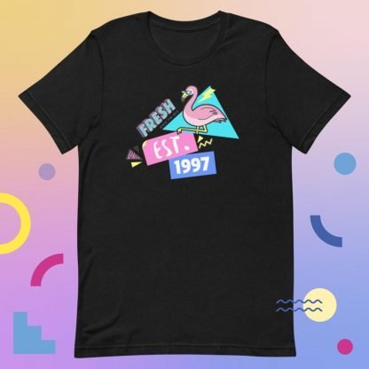 1997 Flamingo Birth Year 90s Baby Tee - Various Color Options - Image 3