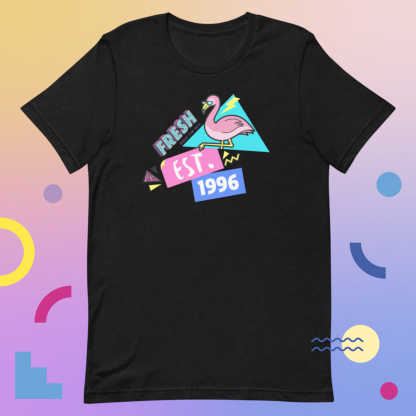 1999 Flamingo Birth Year 90s Baby Tee - Various Color Options