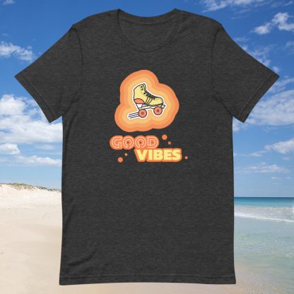 Good VIbes Roller Skate 70s Vibe Tee - Various Color Options - Image 2