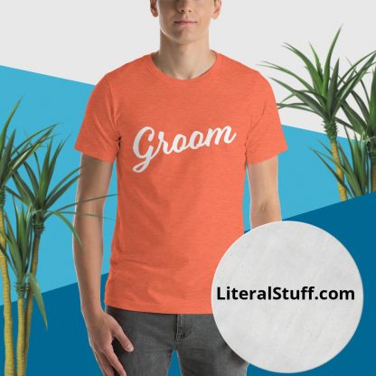 Groom Short Sleeved Statement Tee - Various Color Options - Image 7