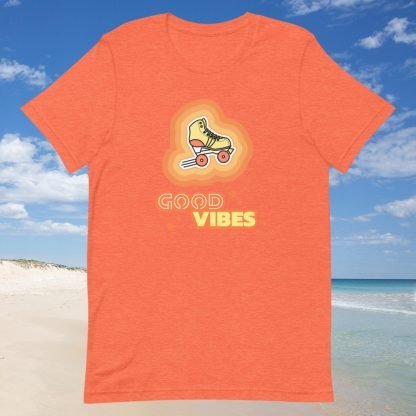 Good VIbes Roller Skate 70s Vibe Tee - Various Color Options - Image 3