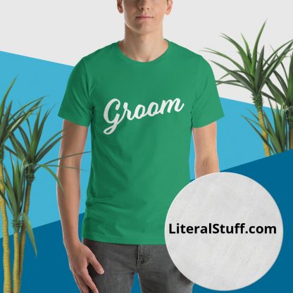 Groom Short Sleeved Statement Tee - Various Color Options - Image 2