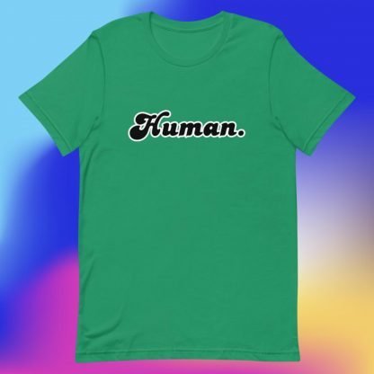 Human Minimalist Tee Black Fonts - Various Color Options - Image 6