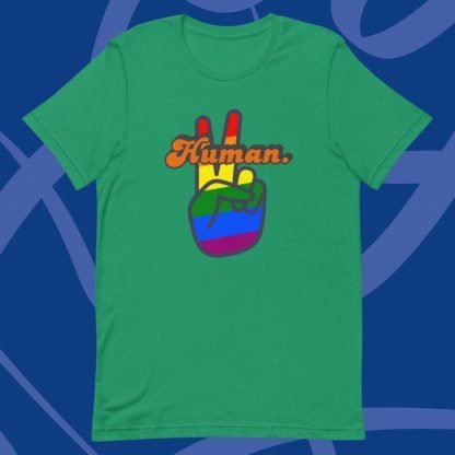 Human. PRIDE Flag Tee - Various Color Options - Image 6
