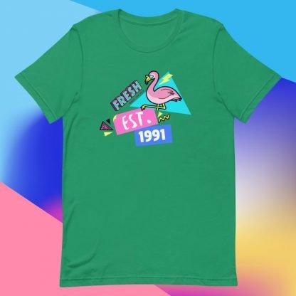 Flamingo 1991 Birth Year 90s Baby Tee - Various Color Options - Image 5