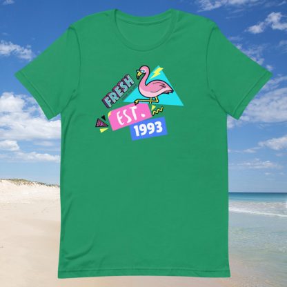 1993 Flamingo Birth Year 90s Baby Tee - Various Color Options - Image 4