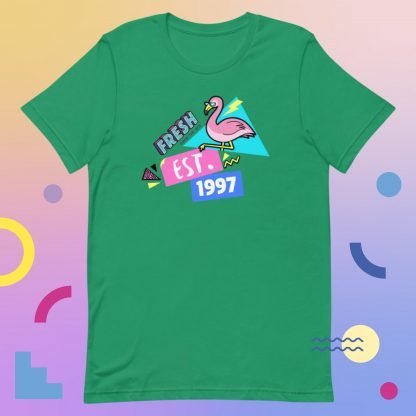 1997 Flamingo Birth Year 90s Baby Tee - Various Color Options - Image 4