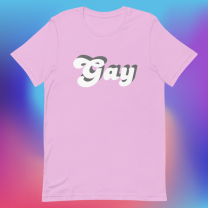 Gay Minimalist Statement Tee - Various Color Options - Image 13