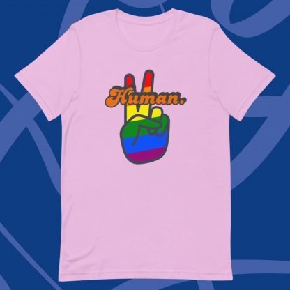 Human. PRIDE Flag Tee - Various Color Options - Image 11