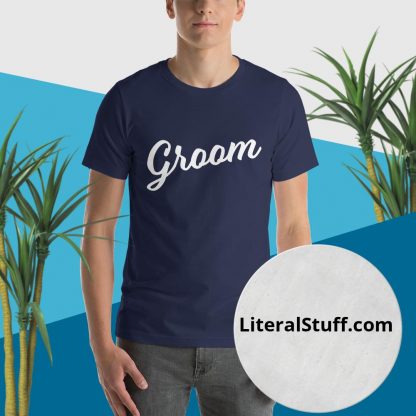 Groom Short Sleeved Statement Tee - Various Color Options - Image 3