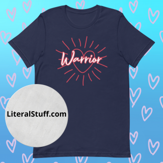 Heart Warrior CHD Zipper Club Unisex Tee - Various Color Options