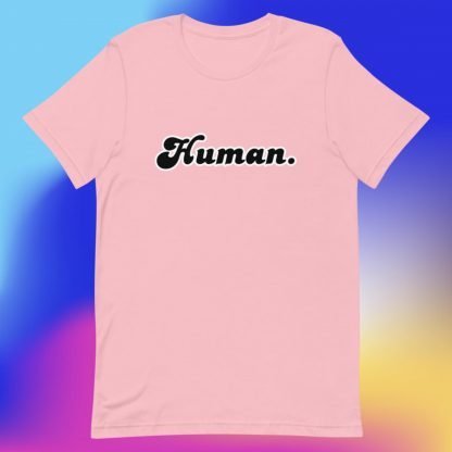 Human Minimalist Tee Black Fonts - Various Color Options - Image 8