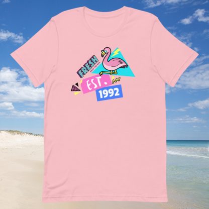 1992 Flamingo Birth Year 90s Baby Tee - Various Color Options - Image 4