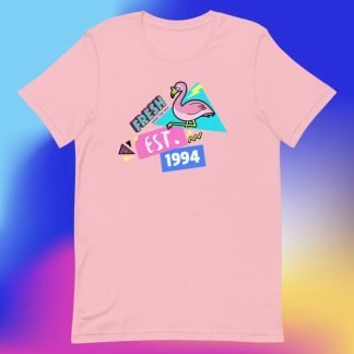 1994 Flamingo Birth Year 90s Baby Tee - Various Color Options
