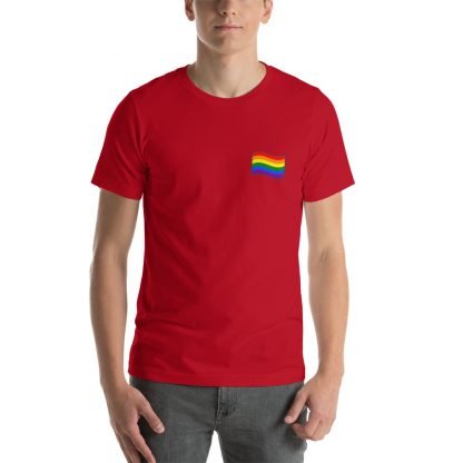 LGBTQ Owned Shop PRIDE FLAG Tee - Various Color Options - Image 4