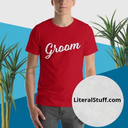Groom Short Sleeved Statement Tee - Various Color Options - Image 4