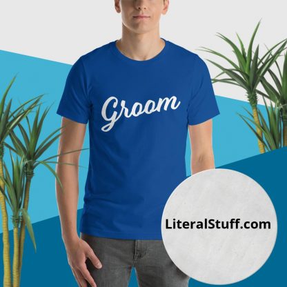 Groom Short Sleeved Statement Tee - Various Color Options - Image 5