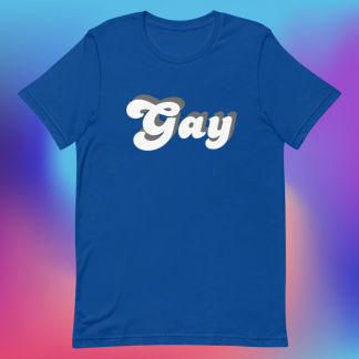 Gay Minimalist Statement Tee - Various Color Options