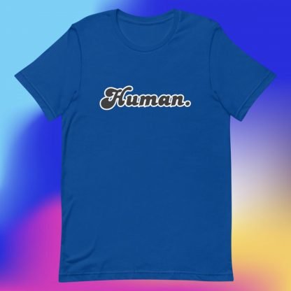 Human Minimalist Tee Black Fonts - Various Color Options - Image 10