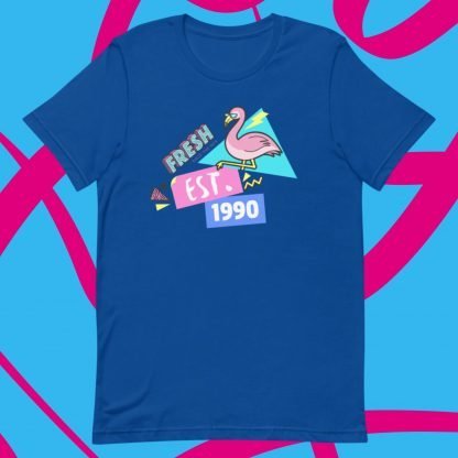 1990 Flamingo Birth Year 90s Baby Tee - Various Color Options - Image 6