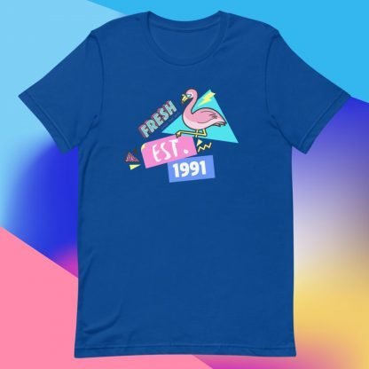 Flamingo 1991 Birth Year 90s Baby Tee - Various Color Options - Image 6
