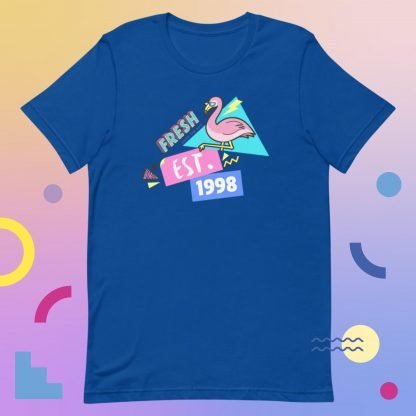 1998 Flamingo Birth Year 90s Baby Tee - Various Color Options - Image 6