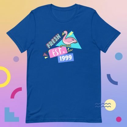 1999 Flamingo Birth Year 90s Baby Tee - Various Color Options - Image 7