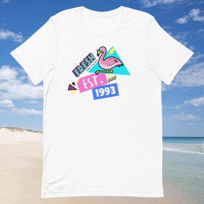 1993 Flamingo Birth Year 90s Baby Tee - Various Color Options