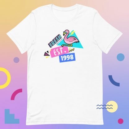 1998 Flamingo Birth Year 90s Baby Tee - Various Color Options - Image 7