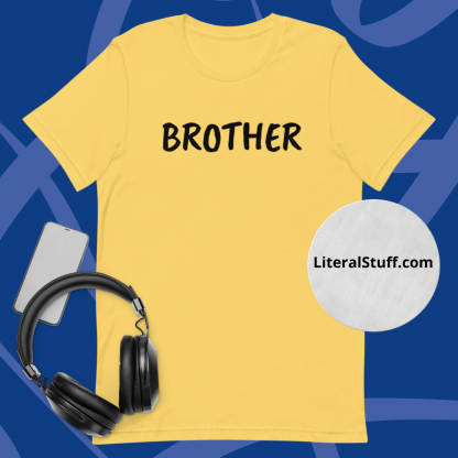 BROTHER Minimalist Direct Adult Short-Sleeve Unisex T-Shirt - Image 5