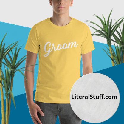 Groom Short Sleeved Statement Tee - Various Color Options - Image 6