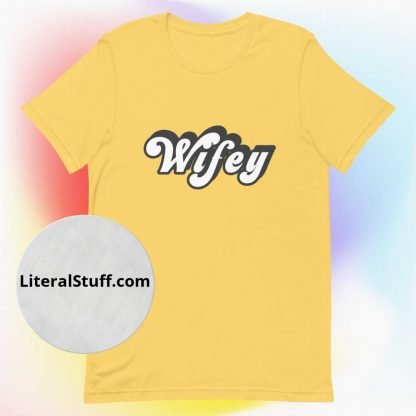 Wifey 70s Vibe Hippy BoHo Unisex Tee - Various Color Options - Image 10
