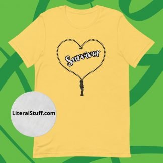 The Zipper Club Survivor Heart Unisex Tee - Various Color Options