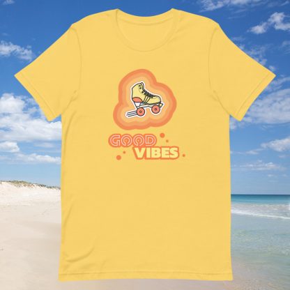 Good VIbes Roller Skate 70s Vibe Tee - Various Color Options - Image 6
